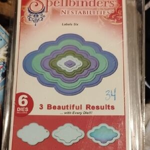 Spellbinders Nestabilities Labels Six Dies